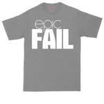 Epic Fail tall t-shirt for men in Athletic Heather