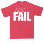 Epic Fail tall t-shirt for men in Heather Red