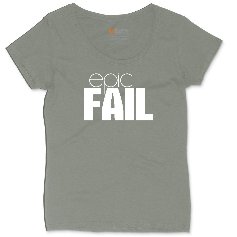 Epic Fail Ladies Curvy Tee - Bamboo Blackout