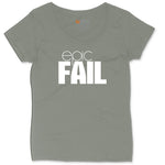 Epic Fail Ladies Curvy Tee - Bamboo Blackout