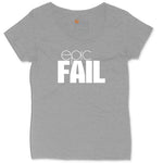 Epic Fail Ladies Curvy Tee - Granite Heather