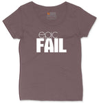 Epic Fail Ladies Curvy Tee - Sangria Blackout