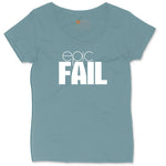 Epic Fail Ladies Curvy Tee - Surf Blackout
