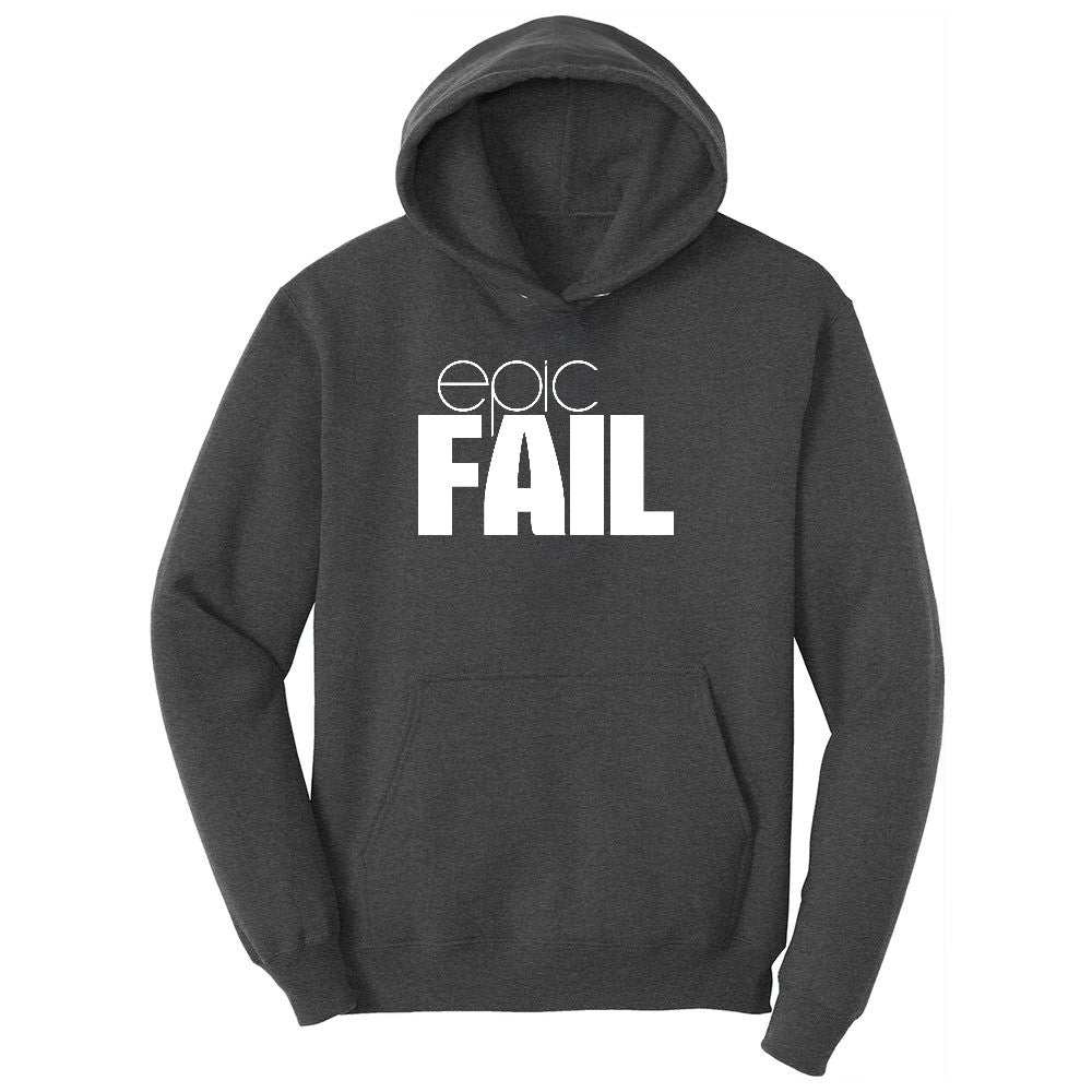 Epic Fail Ladies Hoodie - Dark Heather Grey