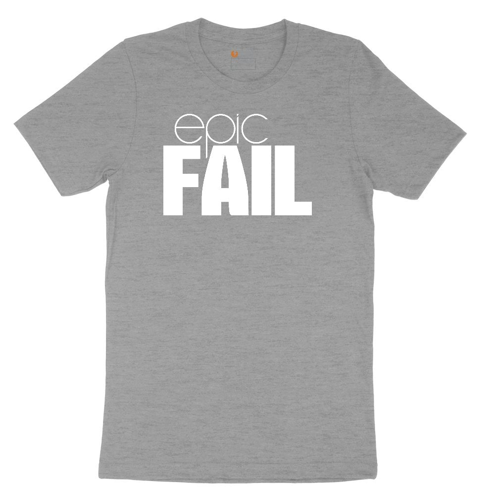 Epic Fail Ladies Short Sleeve Tee - Granite Heather
