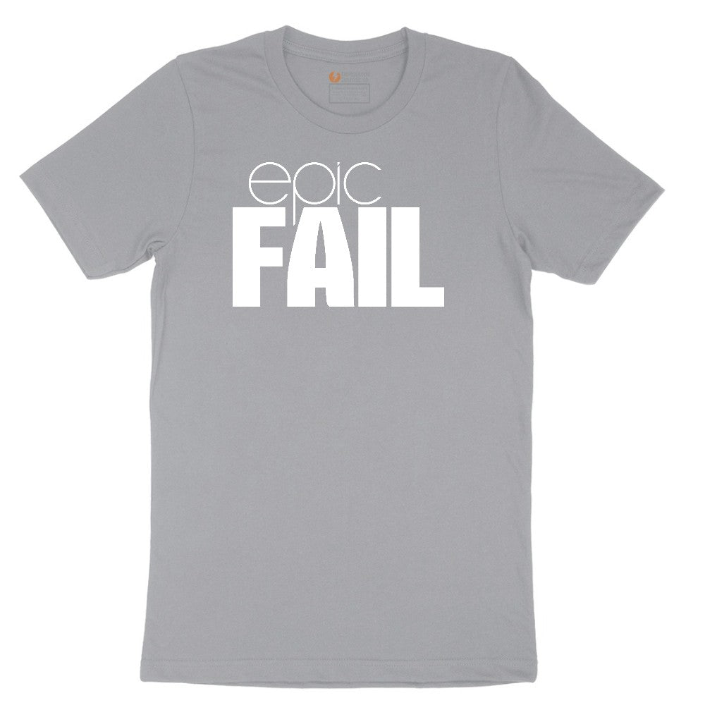 Epic Fail - Mens & Ladies T-Shirt Short Sleeve Tee - Athletic Heather Grey