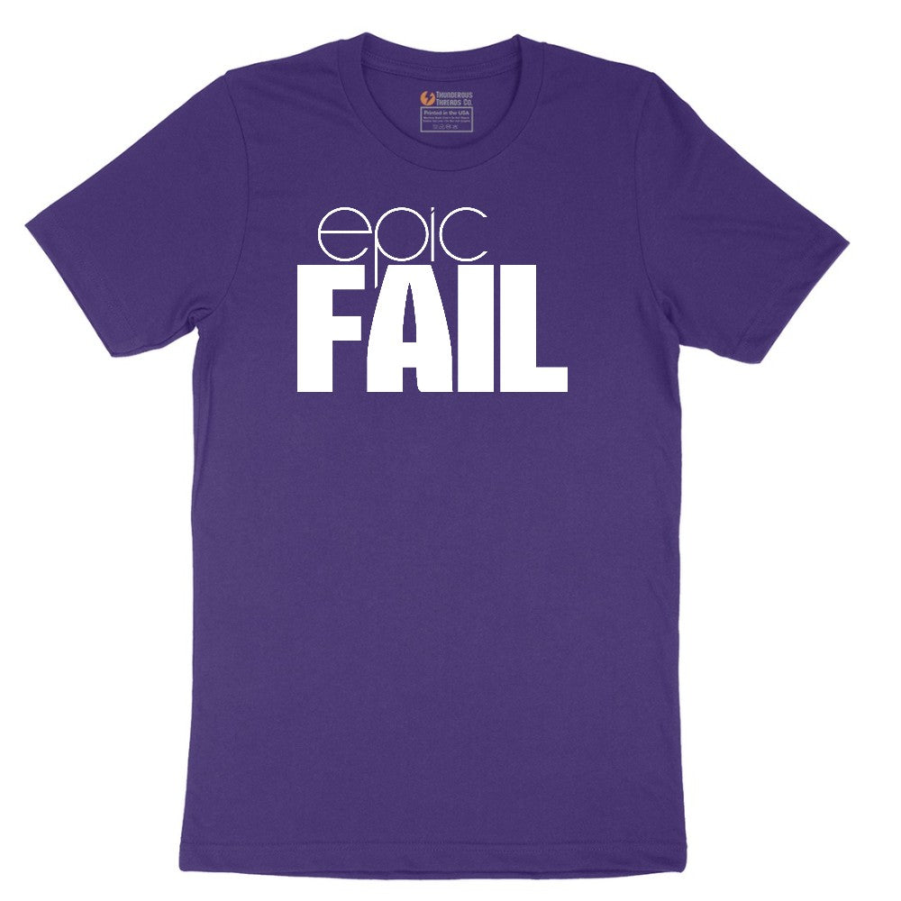Epic Fail - Mens & Ladies T-Shirt Short Sleeve Tee - Team Purple