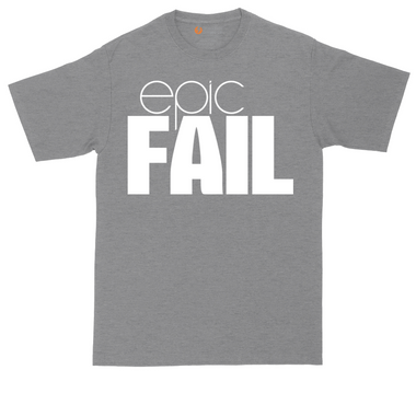 Epic Fail tall t-shirt for men in Heather Navy