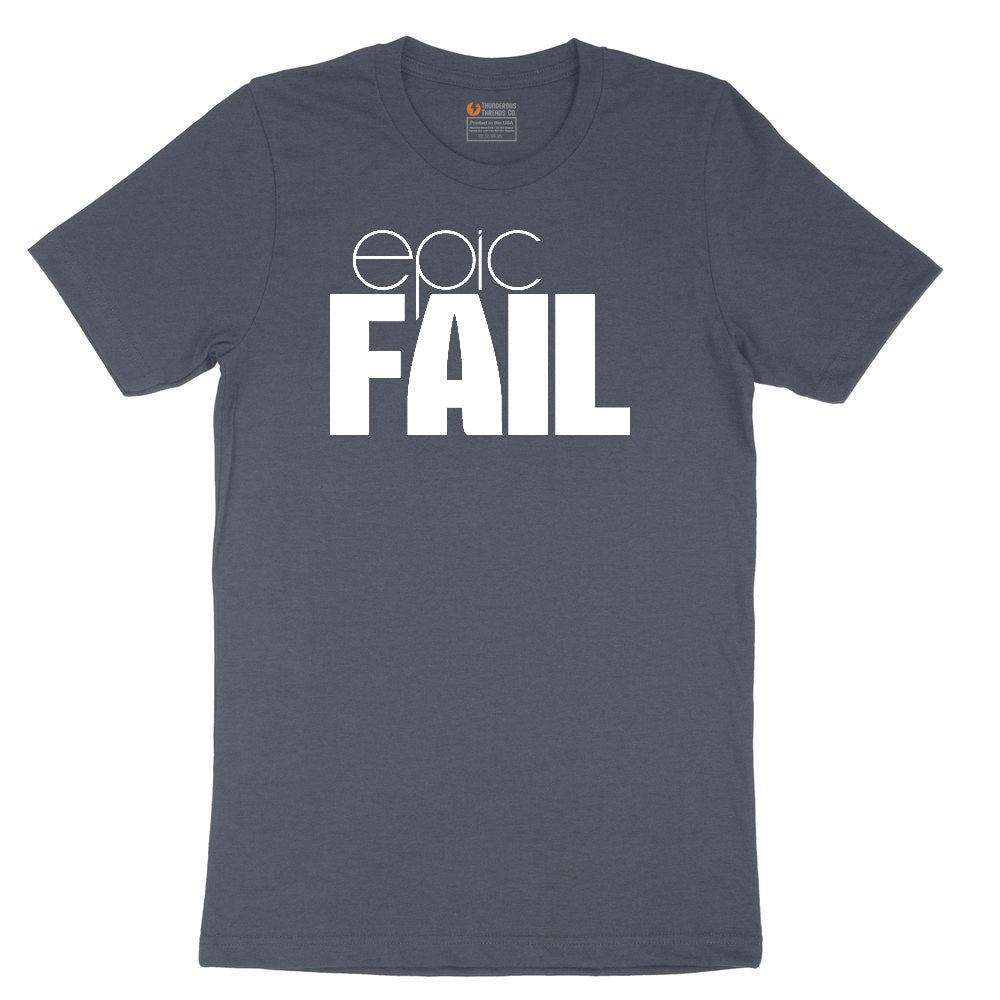 Epic Fail Toddler Short Sleeve Tee - Heather Navy