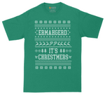 Ermagerd it's Christmers tall t-shirt for men in Kelly Green