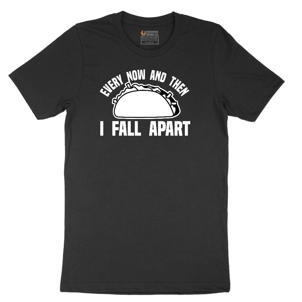 Every Now and Then I Fall Apart Short Sleeve Tee - Jet Black