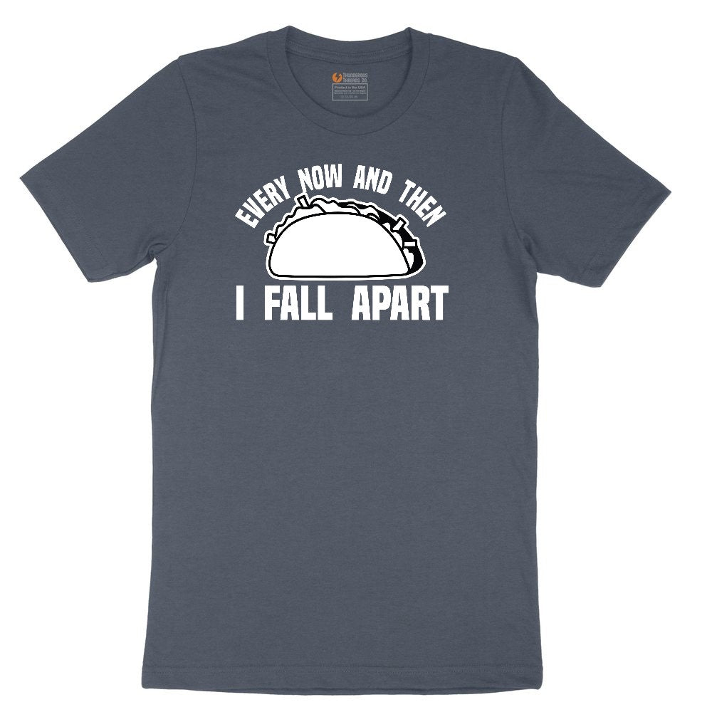 Every Now and Then I Fall Apart Toddler Short Sleeve Tee - Heather Navy
