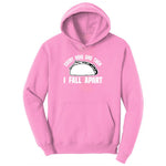 Every Now and Then I Fall Apart Youth Hoodie - Candy Pink