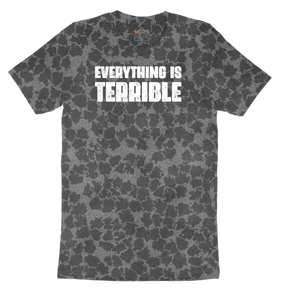 Everything is Terrible Ladies Short Sleeve Tee - Black Leopard
