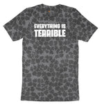 Everything is Terrible Ladies Short Sleeve Tee - Black Leopard