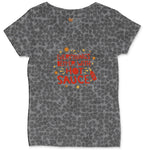 Everythings Better with Hot Sauce Ladies Curvy Tee - Black Leopard