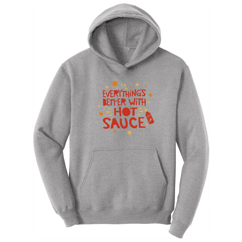 Everythings Better with Hot Sauce Hoodie - Athletic Heather