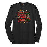 Everythings Better with Hot Sauce Long Sleeve Tee - Jet Black