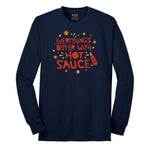 Everythings Better with Hot Sauce Long Sleeve Tee - Navy