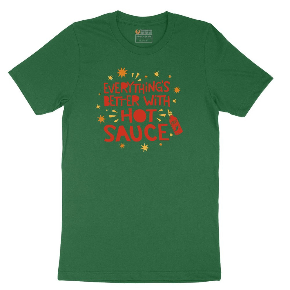 Everythings Better with Hot Sauce Short Sleeve Tee - Athletic Kelly