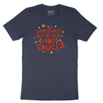 Everythings Better with Hot Sauce Short Sleeve Tee - Heather Navy