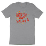 Everythings Better with Hot Sauce Toddler Short Sleeve Tee - Athletic Heather