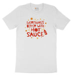 Everythings Better with Hot Sauce Youth Short Sleeve Tee - White