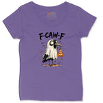 F Caw F Ladies Curvy Tee - Vintage Purple