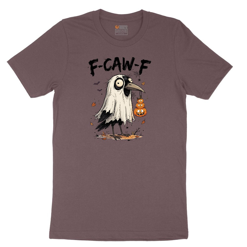 F Caw F Ladies Short Sleeve Tee - Sangria Blackout