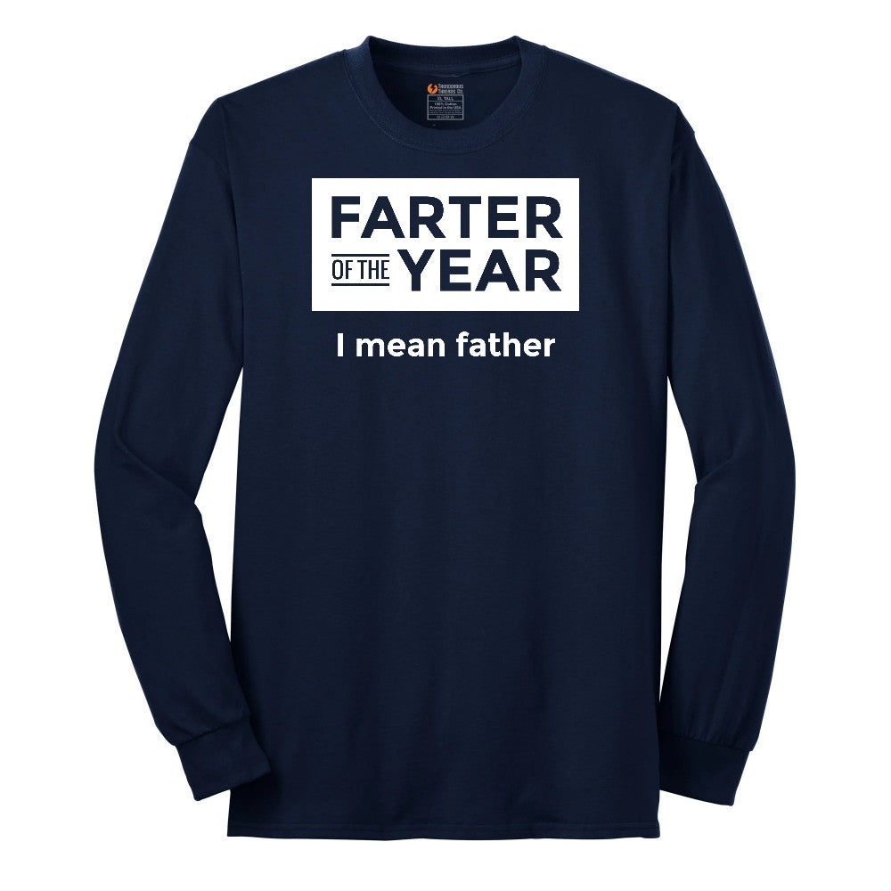 Farter of the Year Long Sleeve Tee - Navy