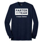 Farter of the Year Long Sleeve Tee - Navy