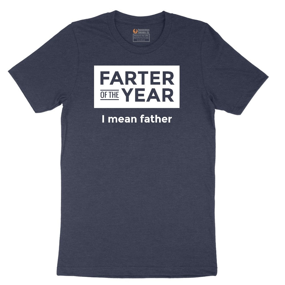 Farter of the Year Short Sleeve Tee - Heather Navy