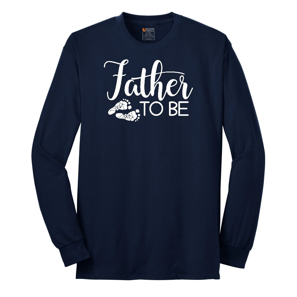 Father to Be Long Sleeve Tee - Navy