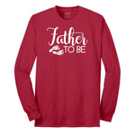 Father to Be Long Sleeve Tee - Red