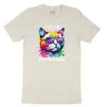 Feeling Meowtastic Cat Design Ladies Short Sleeve Tee - Natural Heather