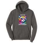 Feeling Meowtastic Cat Design Hoodie - Charcoal