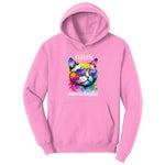 Feeling Meowtastic Cat Design Toddler Hoodie - Candy Pink