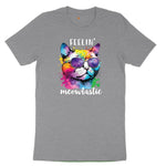 Feeling Meowtastic Cat Design Toddler Short Sleeve Tee - Athletic Heather