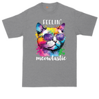 Feeling Meowtastic tall t-shirt for men in Athletic Heather