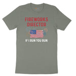 Fireworks Director If I Run You Run Ladies Short Sleeve Tee - Bamboo Blackout