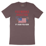 Fireworks Director If I Run You Run Ladies Short Sleeve Tee - Sangria Blackout