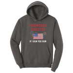 Fireworks Director If I Run You Run Hoodie - Charcoal