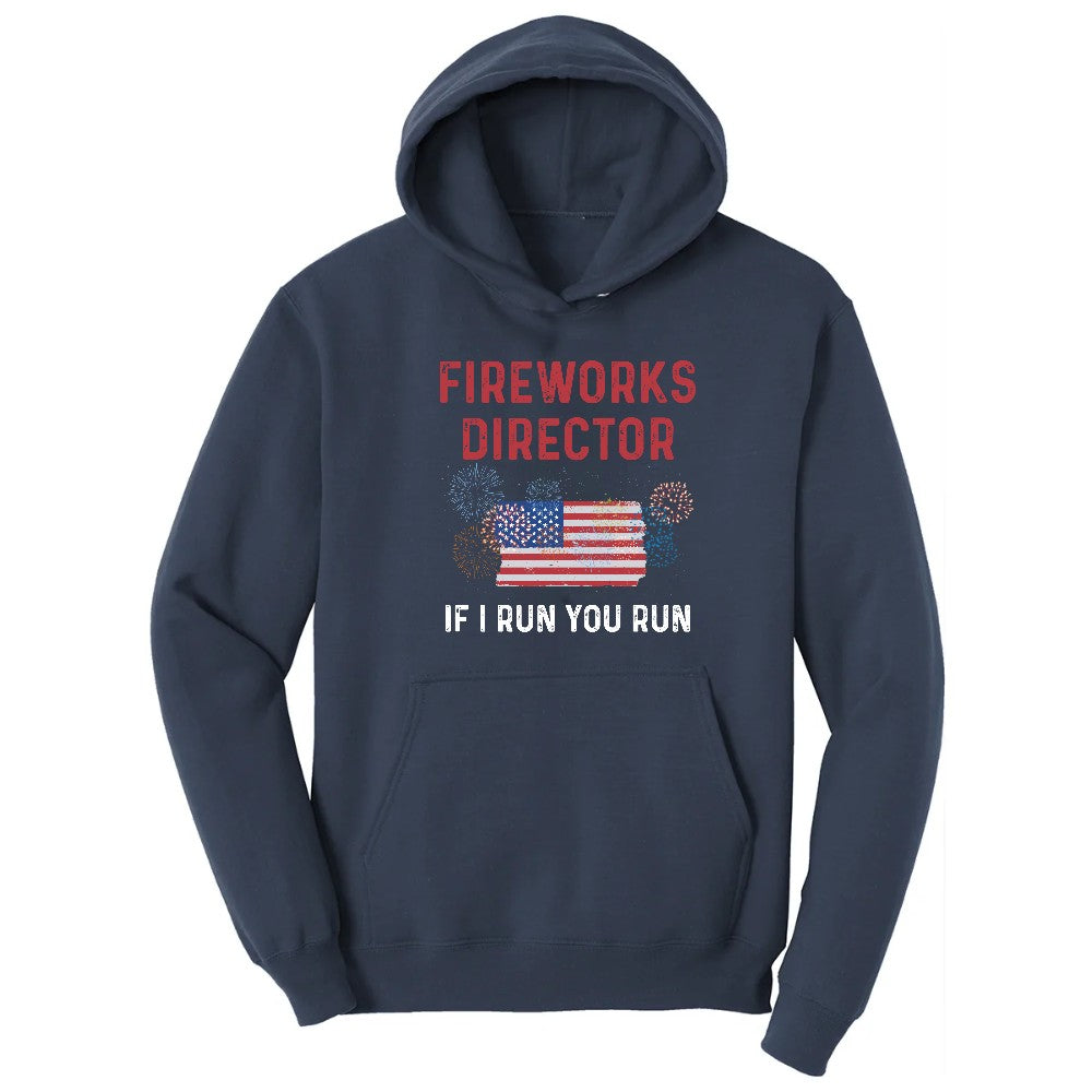 Fireworks Director If I Run You Run Hoodie - Navy