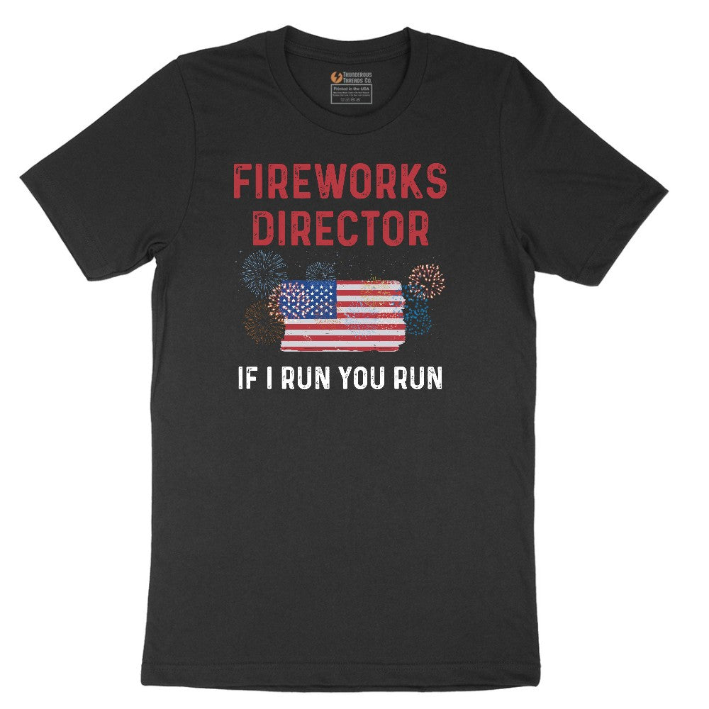 Fireworks Director If I Run You Run Short Sleeve Tee - Jet Black