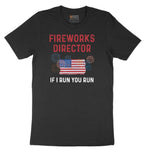 Fireworks Director If I Run You Run Short Sleeve Tee - Jet Black