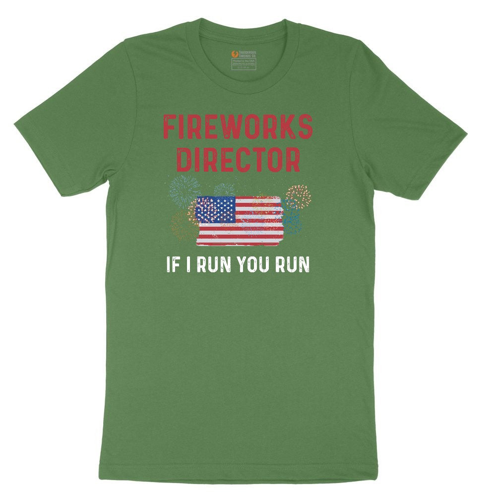 Fireworks Director If I Run You Run Toddler Short Sleeve Tee - Athletic Kelly