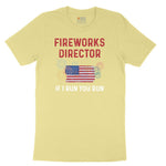 Fireworks Director If I Run You Run Toddler Short Sleeve Tee - Yellow