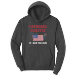 Fireworks Director If I Run You Run Youth Hoodie - Dark Heather Grey