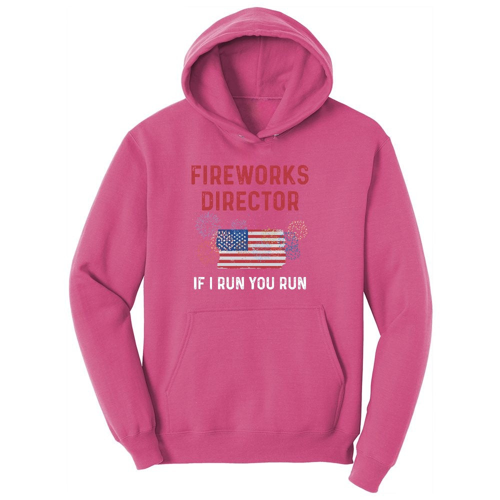 Fireworks Director If I Run You Run Youth Hoodie - Sangria