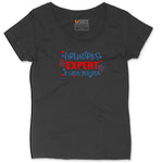 Fireworks Expert Ladies Curvy Tee - Black